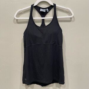 Athleta Black Swift Reach And Restore Built-in Bra Tank Top - Size: XS